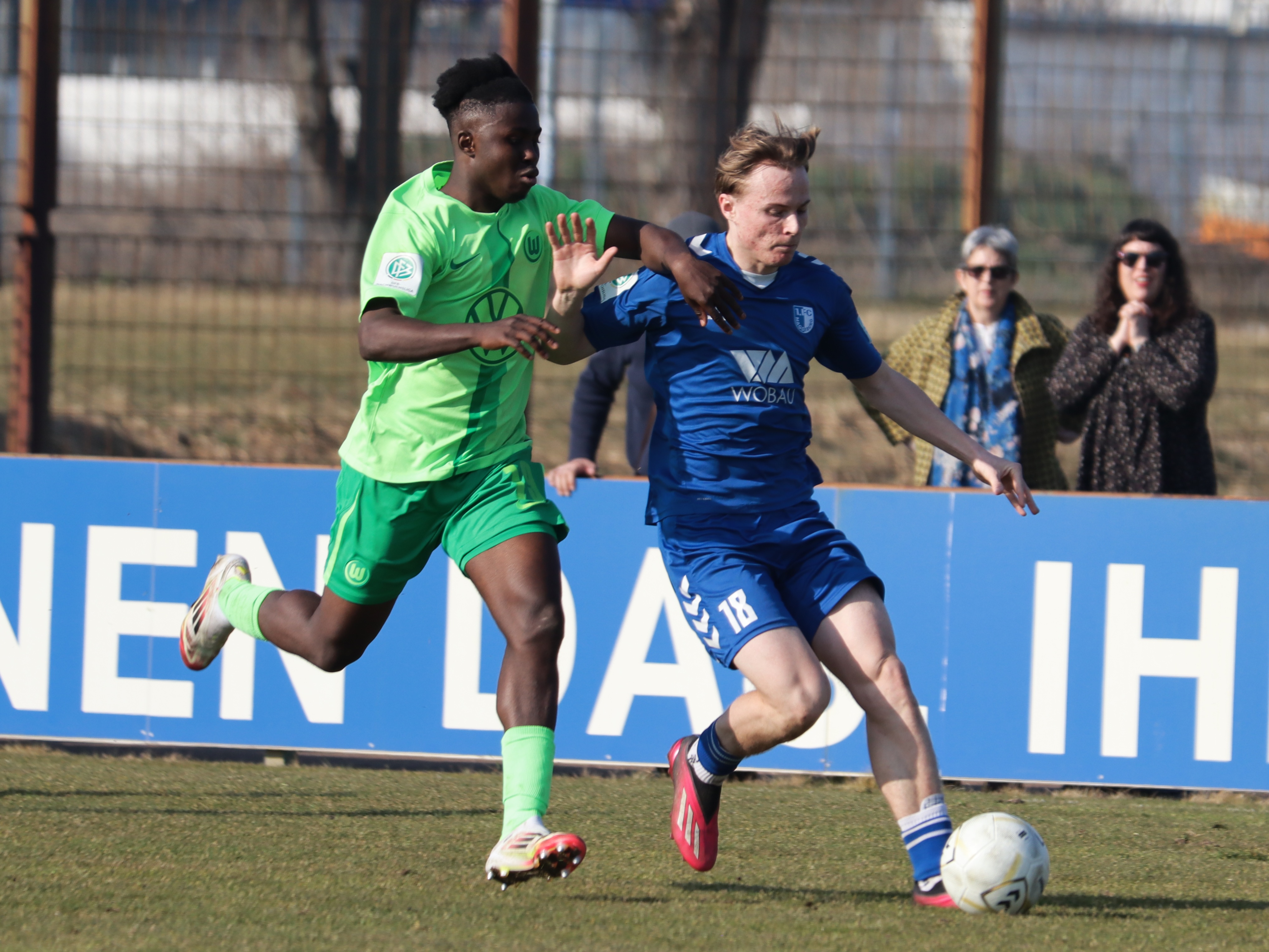 Die U17 im Duell gegen den VfL Wolfsburg
