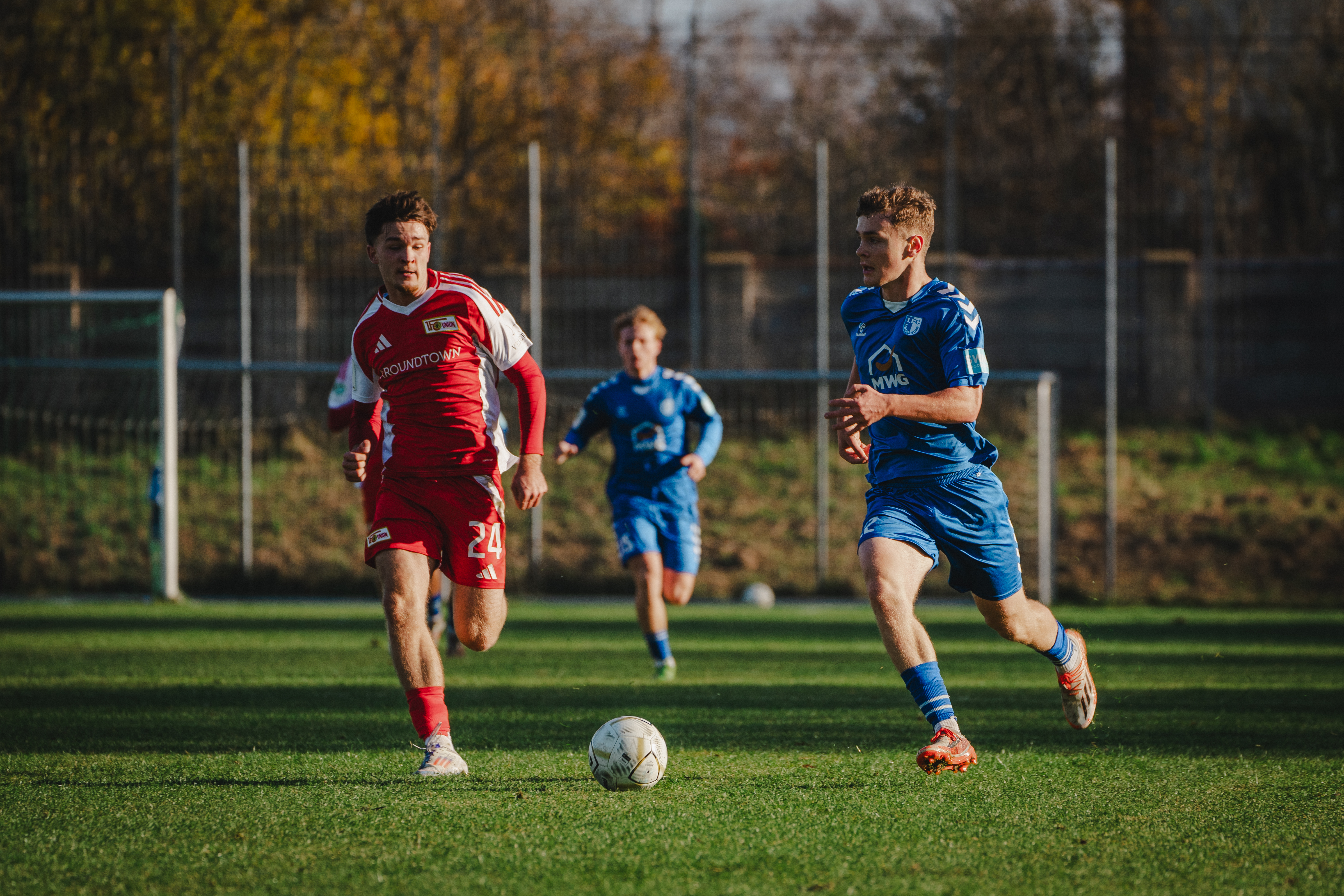 U19 beim Spiel gegen Union Berlin