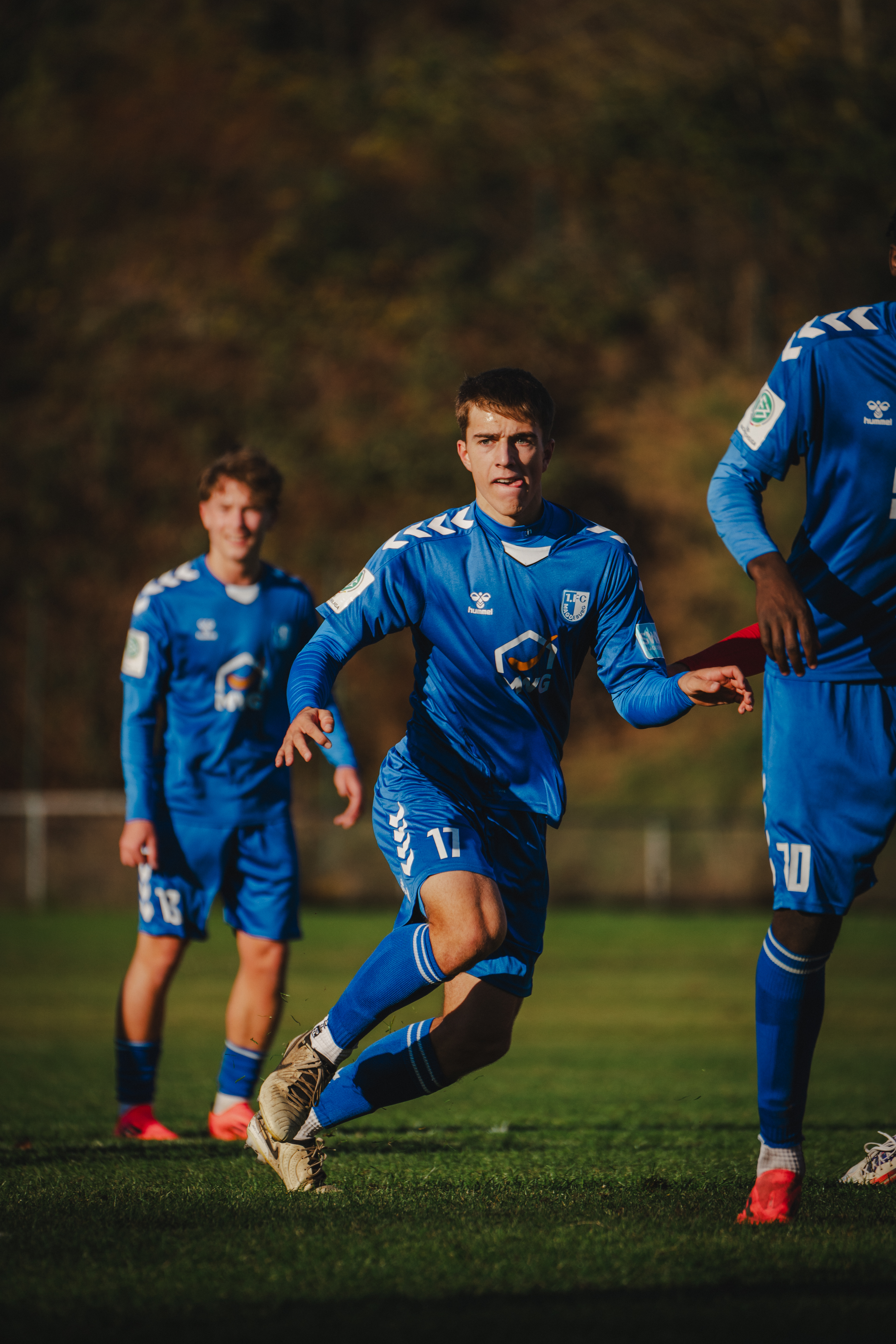 U19 beim Spiel gegen FC Rot-Weiß Erfurt