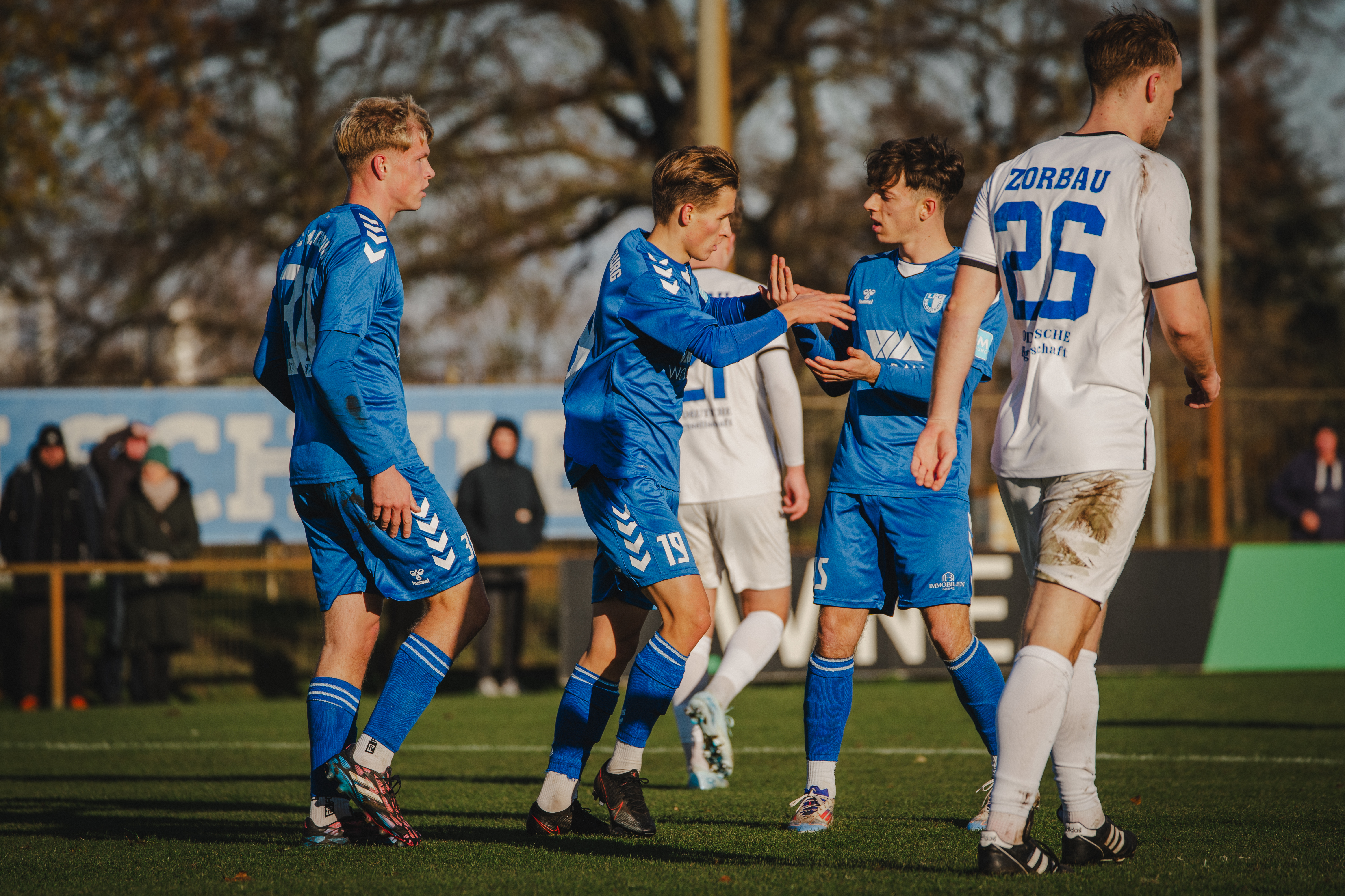 Jubel im Spiel gegen Zorbau