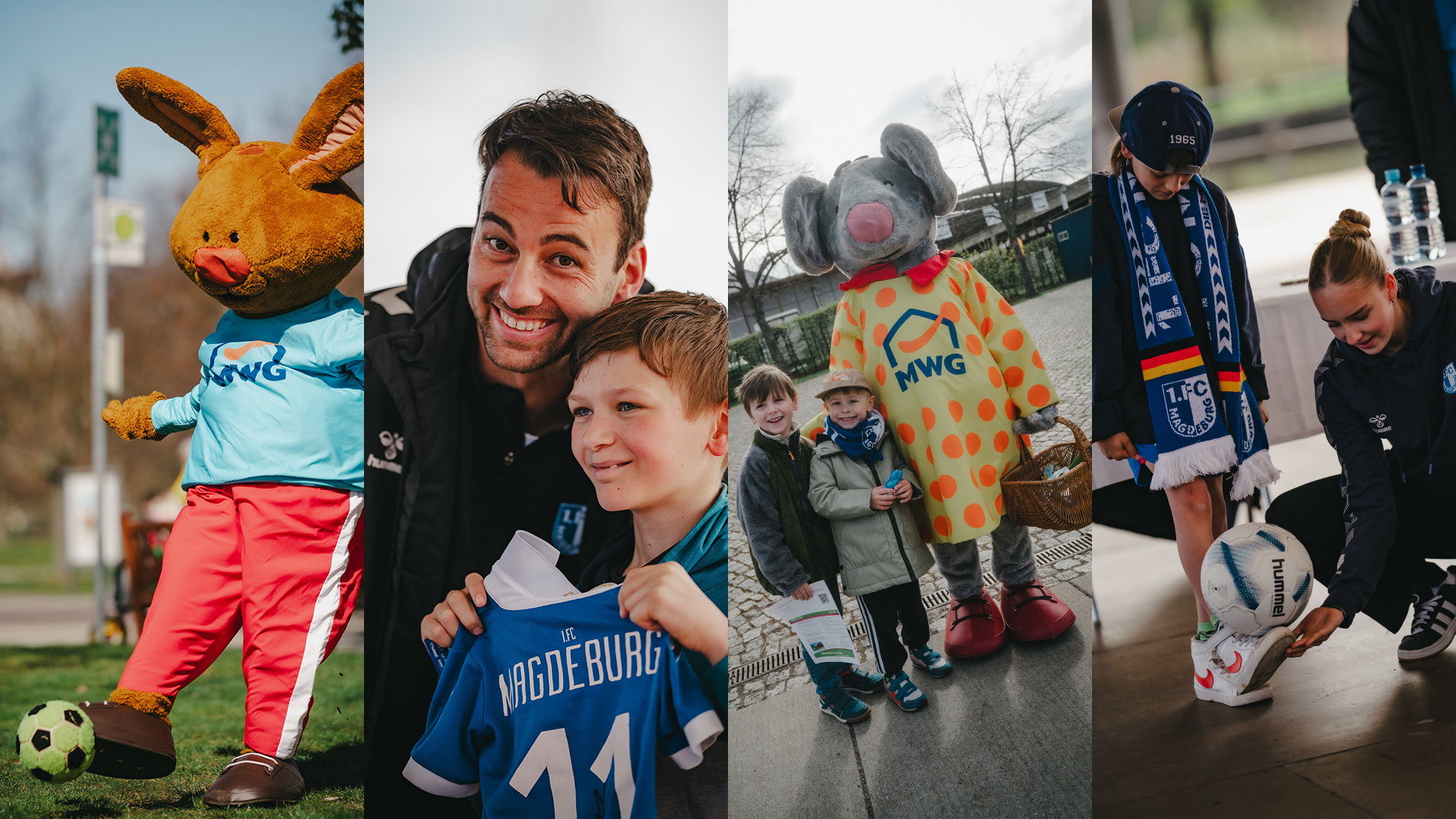 Impressionen von der blau-weißen Osterschatzsuche