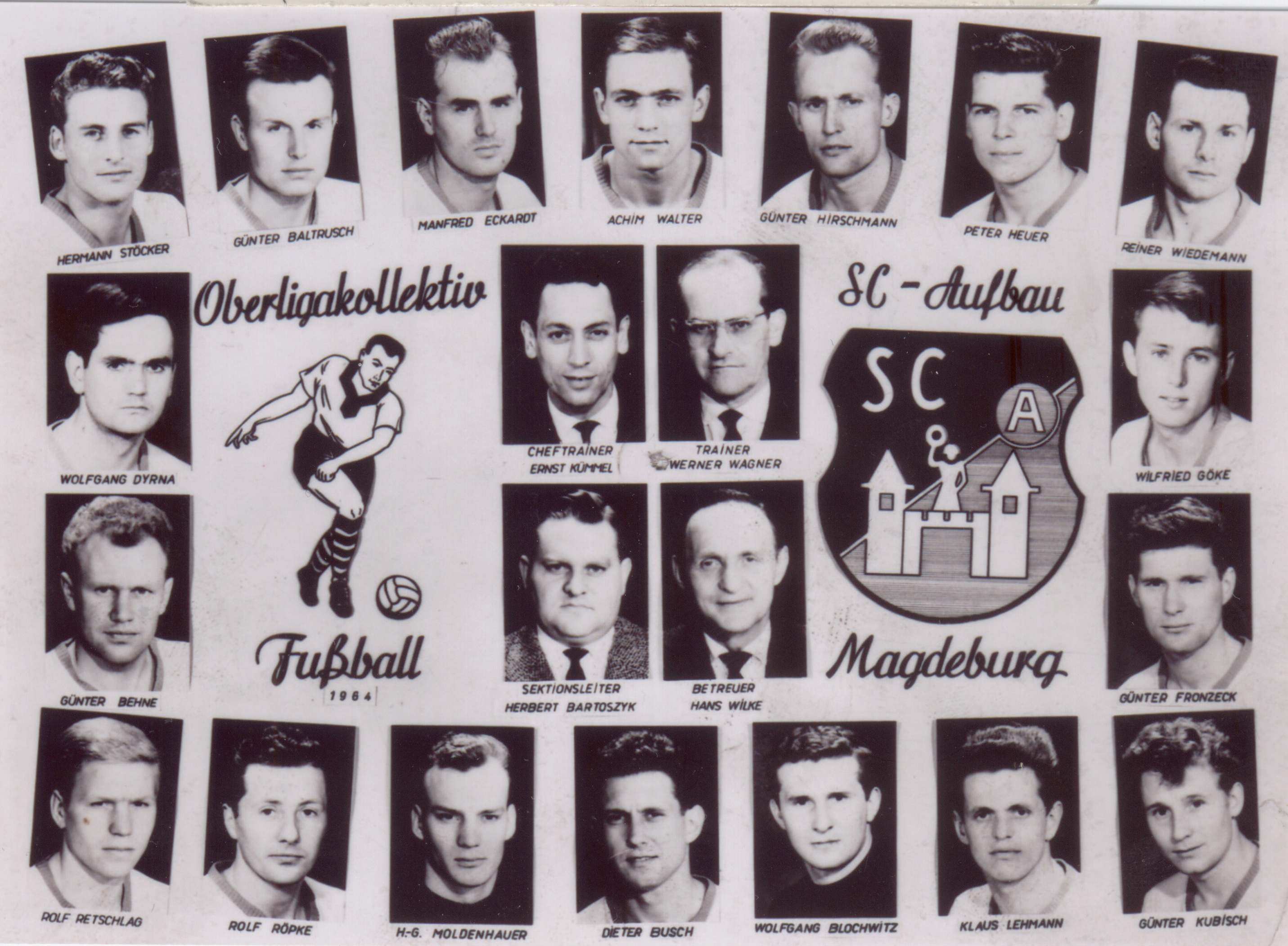 Eine Collage der Mannschaft.