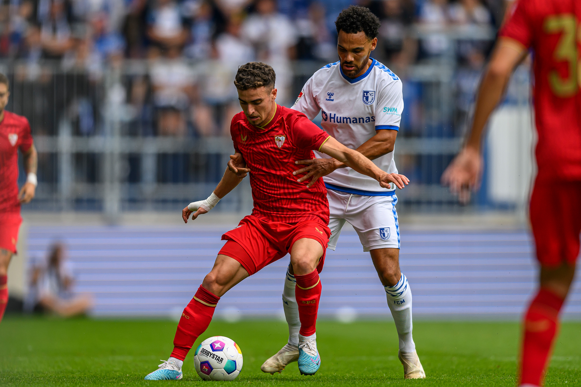 Zur Saisoneröffnung gastierte der FC Sevilla an der Elbe. Foto: FCM / Norman Seidler