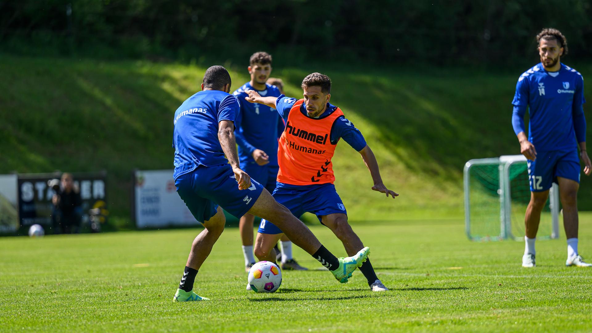Ahmed Arslan während des Trainings