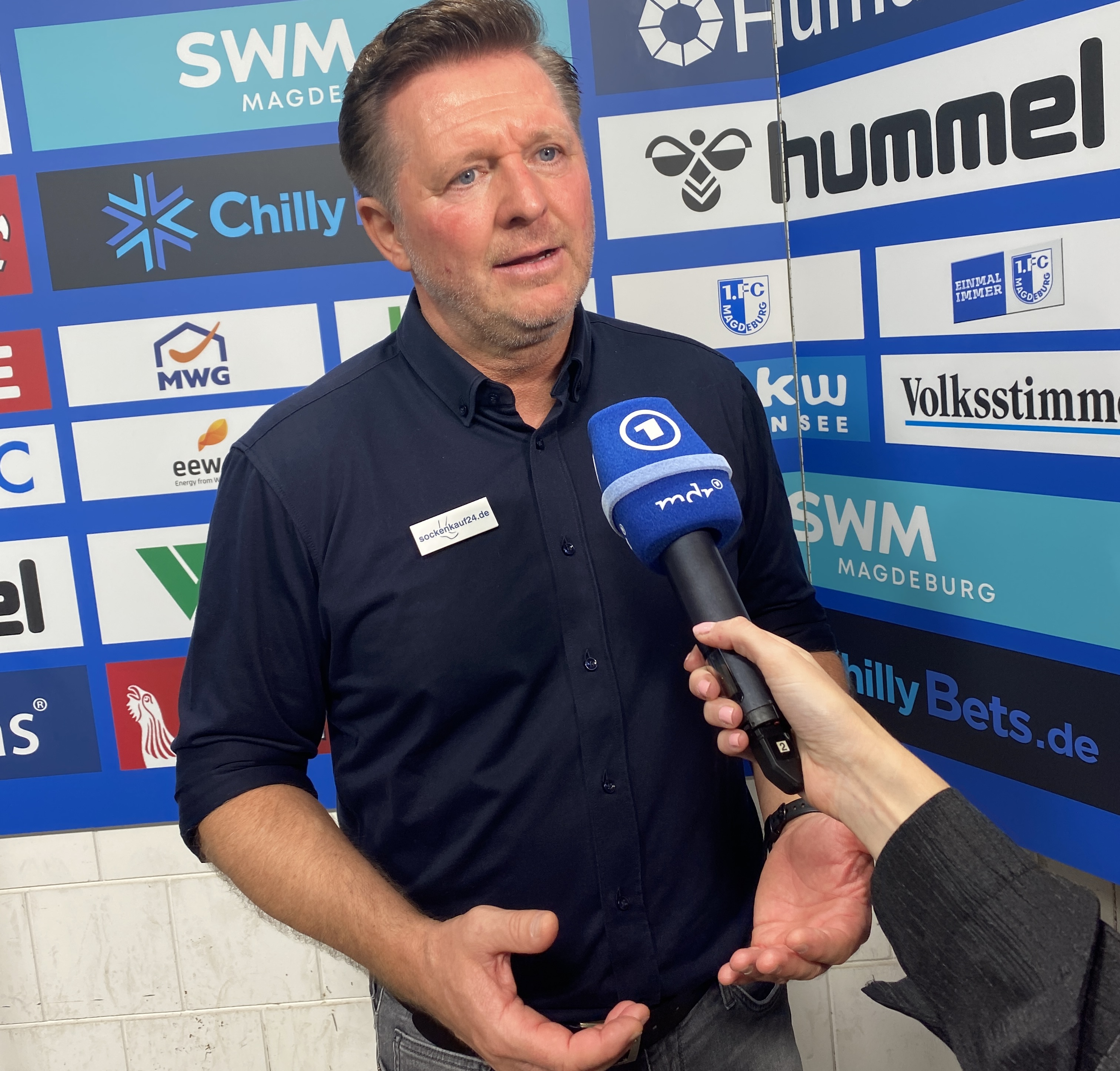 FCM-Cheftrainer Christian Titz lobte die Einstellung und Moral seiner Mannschaft. 
