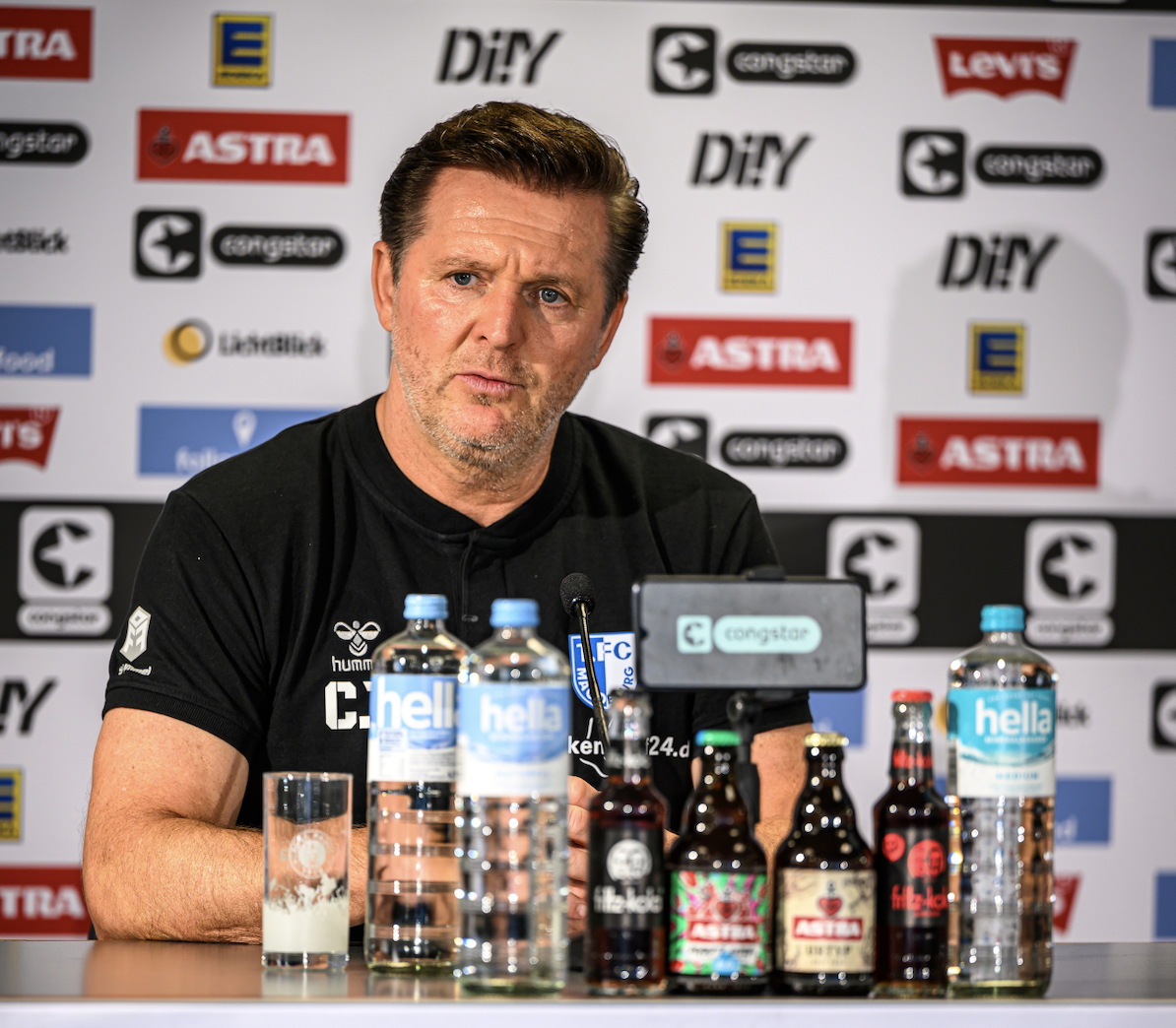 FCM-Trainer Christian Titz sah eine intensive Partie und lobte die disziplinierte Verteidigung. 