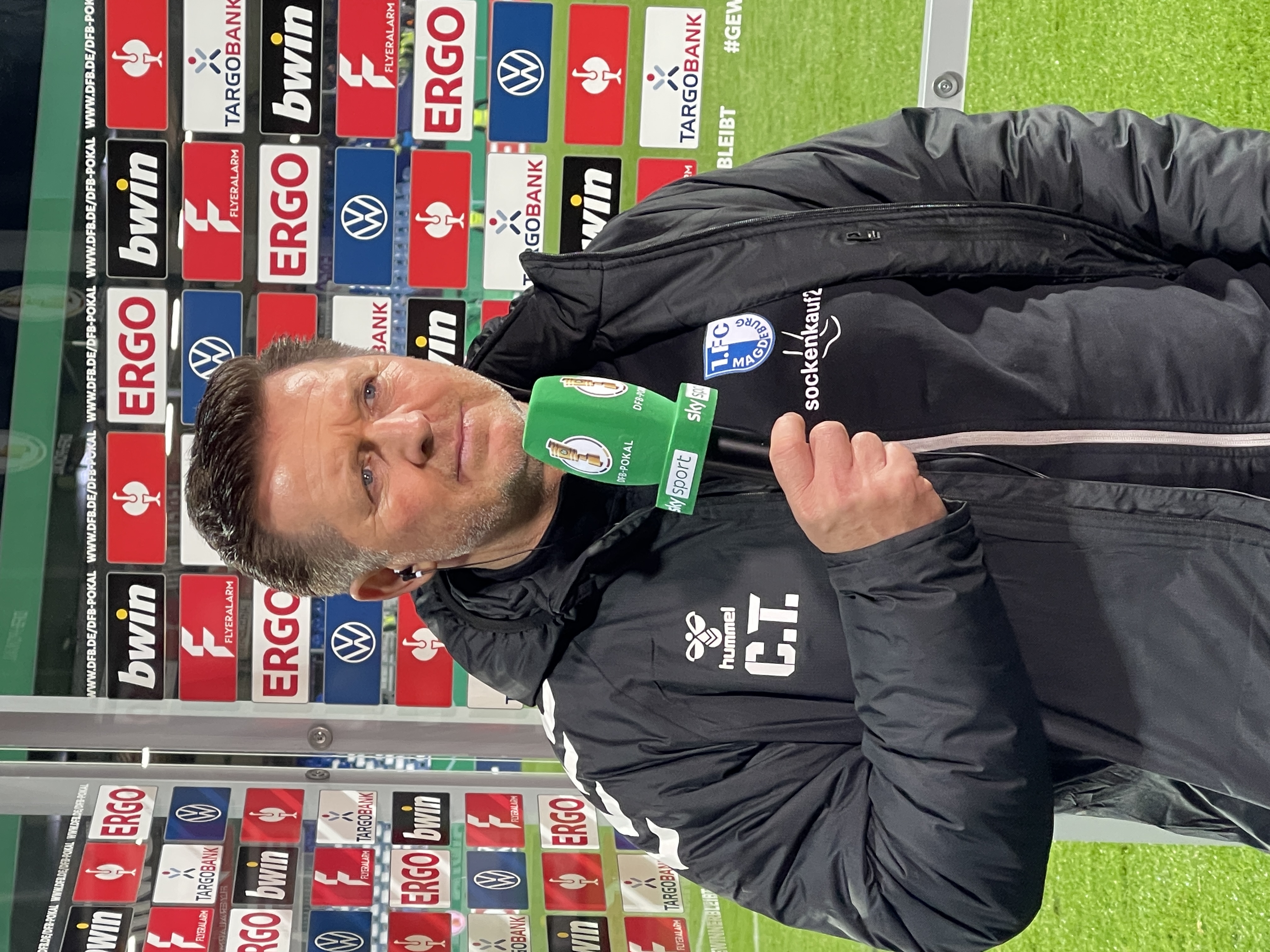 FCM-Cheftrainer Christian Titz lobte die Leistung seiner Mannschaft. 