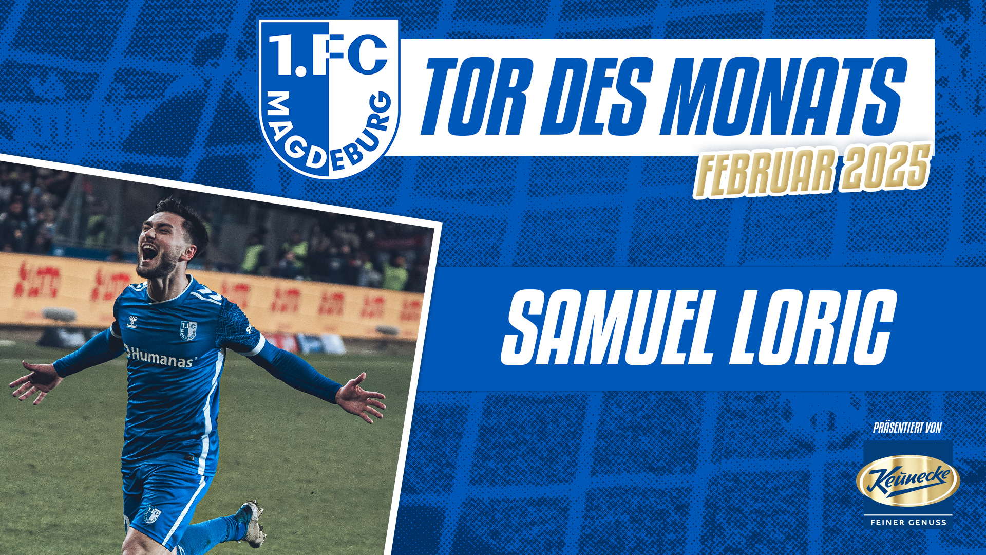 Samuel Loric hat das FCM-Tor des Monats Februar erzielt