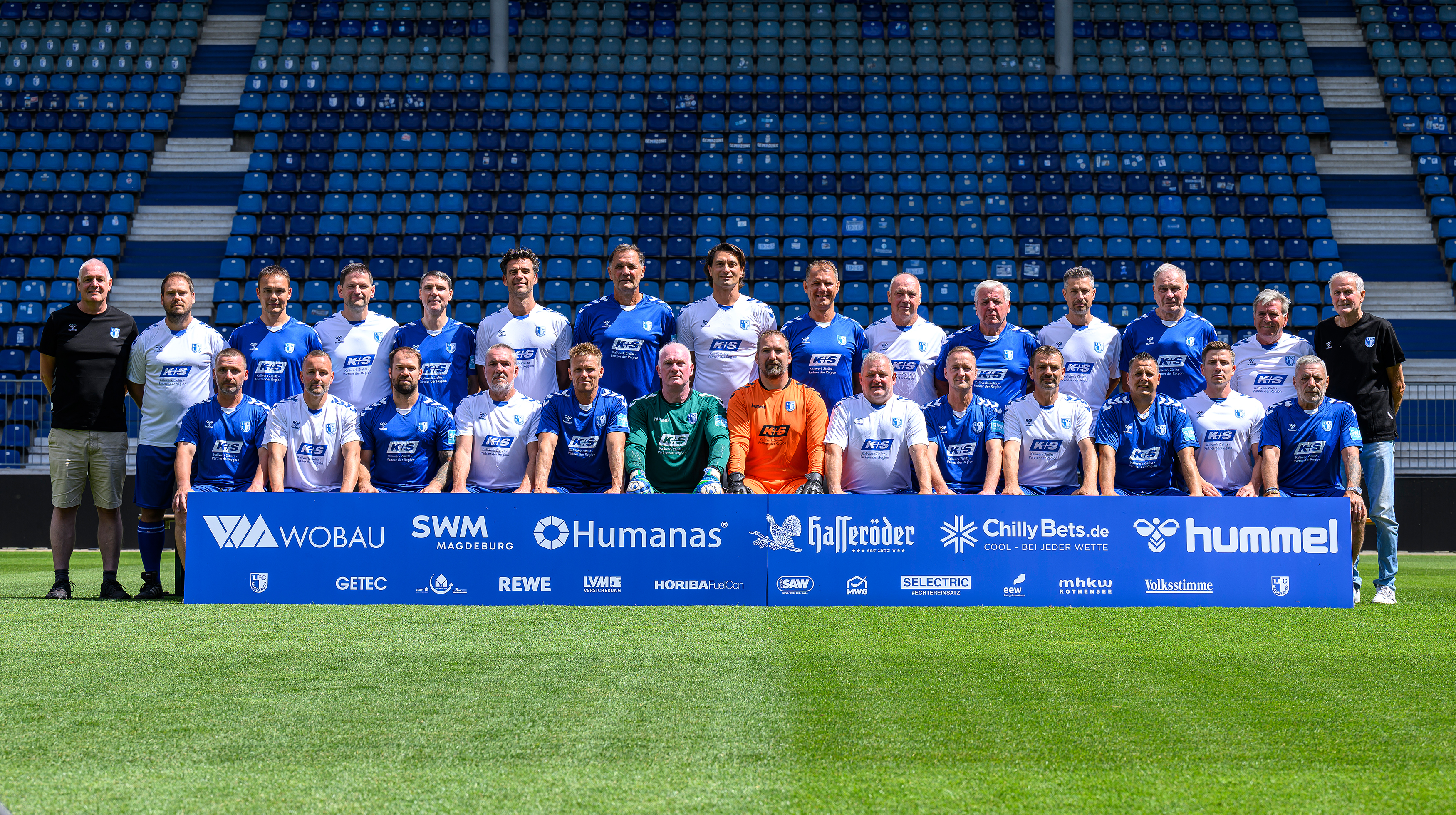 Hintere Reihe von links:<br />
Frank Helmke (Mannschaftsleiter), Timm Kreibich, Ronny Röper, Christian Uffrecht, Dennis Fuchs, Pit Grundmann, Dirk Stahmann, Christian Prest, Dirk Baumann, Rolf Döbbelin, Wolfgang Seguin, Matthias Hoppe, <br />
Siegmund Mewes, Martin Hoffmann, Jürgen Brennecke (Trainer)<br />
<br />
Vordere Reihe von links:<br />
René Thierau, Alexander Siemke, Kai Kühne, Dirk Hannemann, Heiko Bengs, Mark Mewes, Christian Beer, Frank Siersleben, Maik Zentrich, Carsten Beyer, Enrico Gerlach, Matthias Dieterichs, Axel Tyll