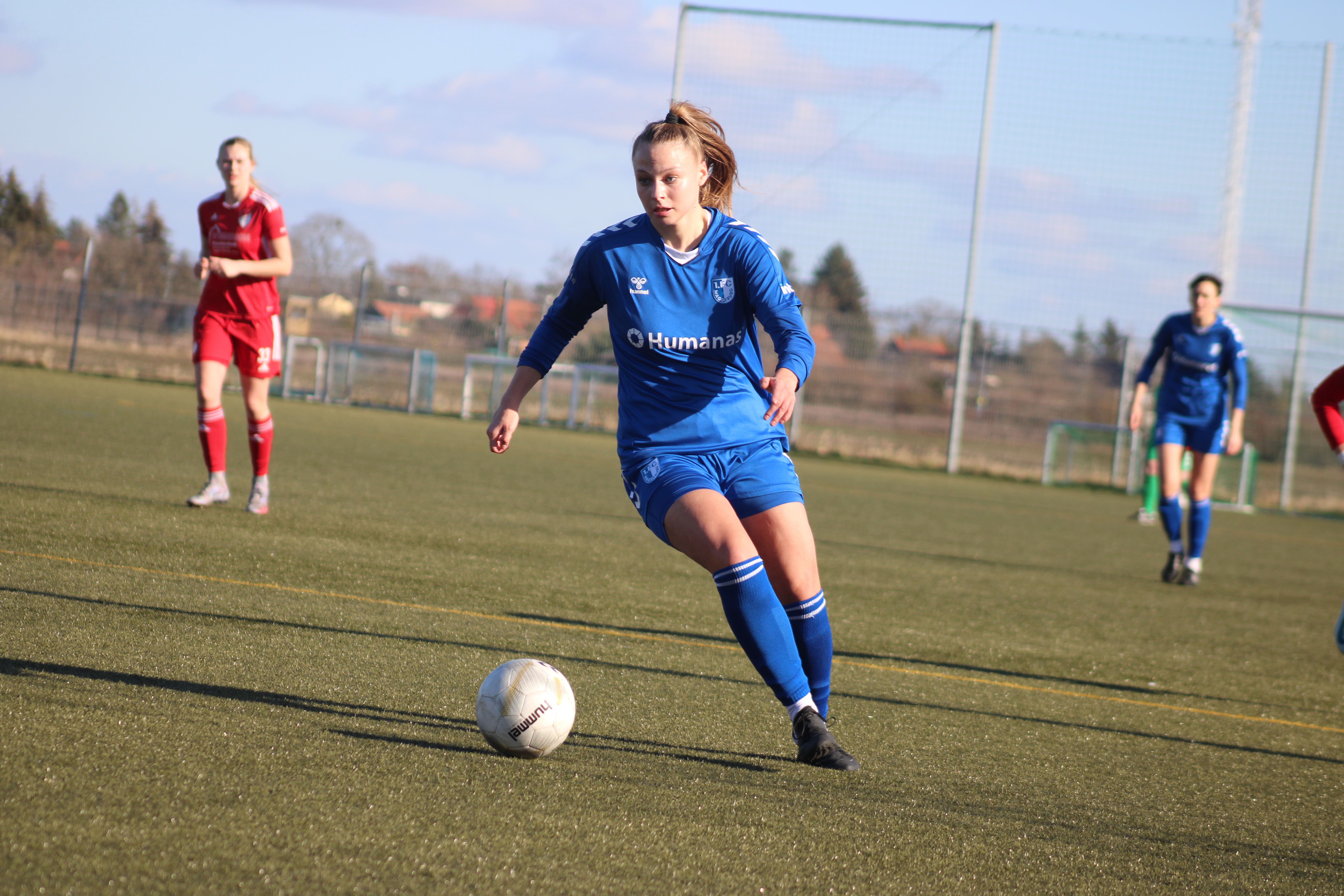 FCM-Frauen im Spiel gegen FFC Fortuna Dresden