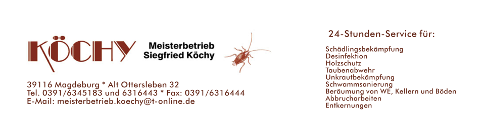 Schädlingsbekämpfung Köchy Logo
