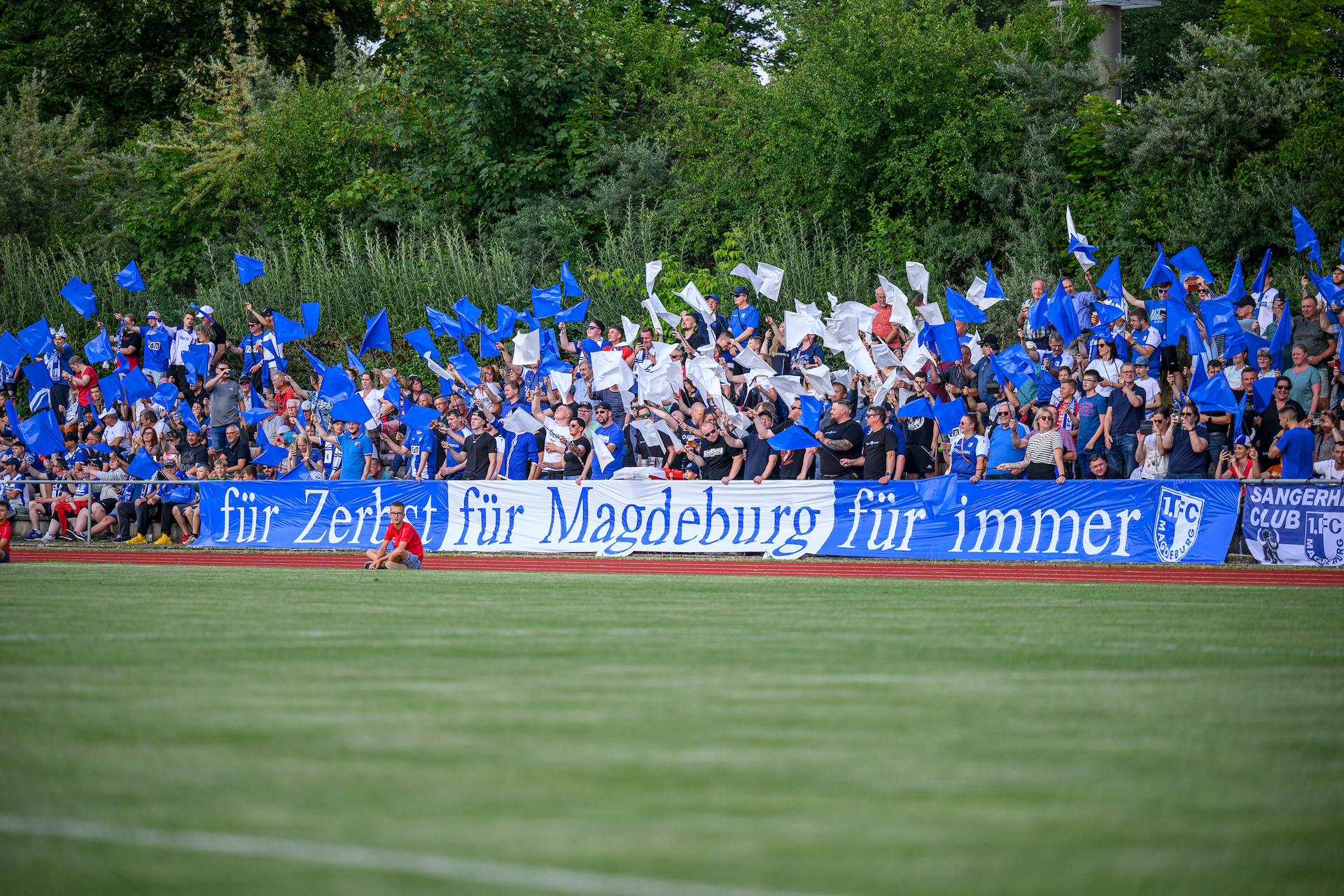 In Zerbst waren zahlreiche FCM-Fans mit dabei.