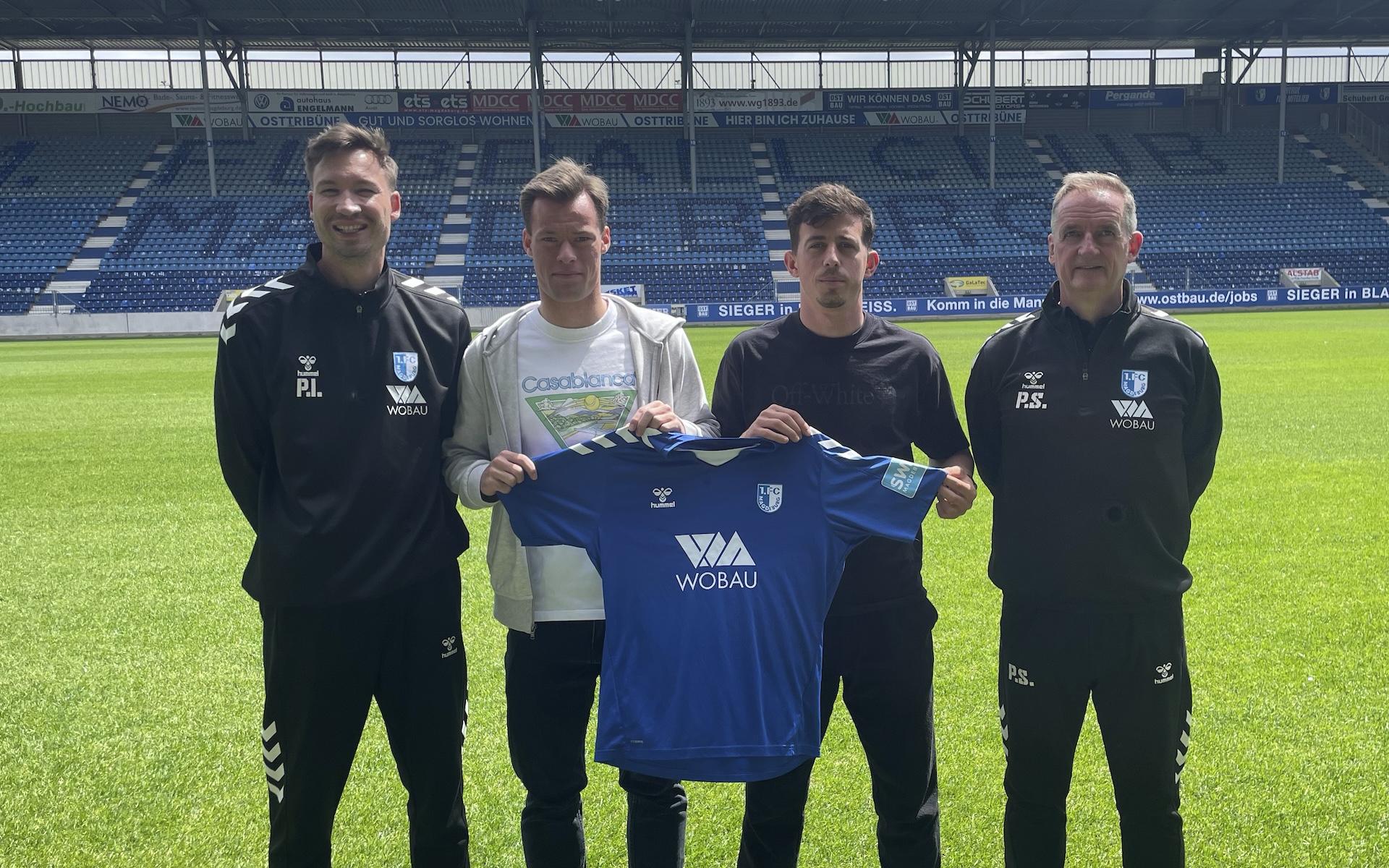 Von links: Pascal Ibold, Julius Pfennig, Stefan Korsch und Petrik Sander