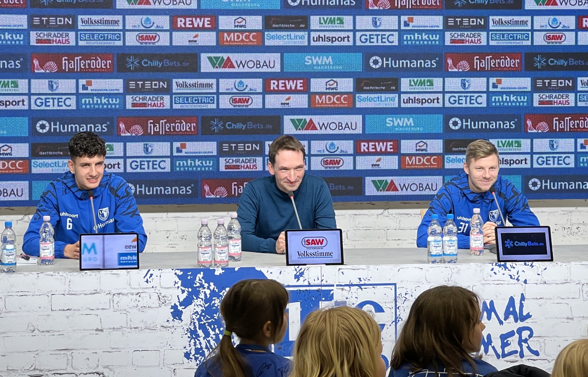 von links: Daniel Elfadli, Manuel Holscher und Maximilian Ullmann